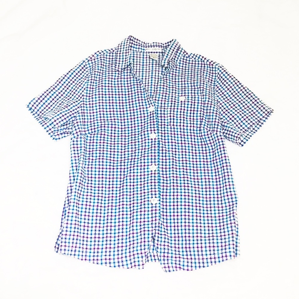 Rebecca Malone, Button Down Short Sleeve Summer👚
